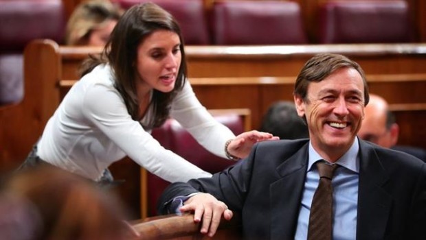 ep rafael hernando del pp e irene montero de unidos podemos