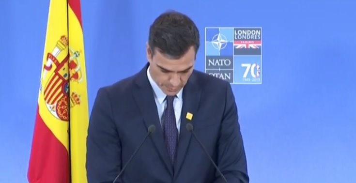 ep rueda de prensa de pedro sanchez en la cumbre de la otan en londres