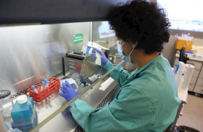 ep un biologo trabaja en un laboratorio del centro de biologia molecular severo ochoa en el campus