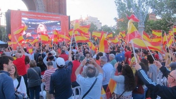 ep un partidola seleccion espanolabarcelona emitidopantallas gigantes