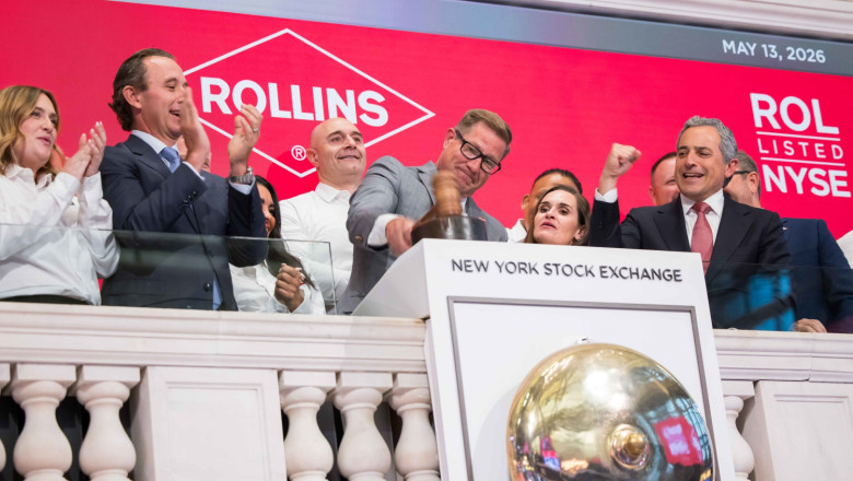 Rollins President rang the closing bell yesterday rollins president rang closing bell 20260514185006