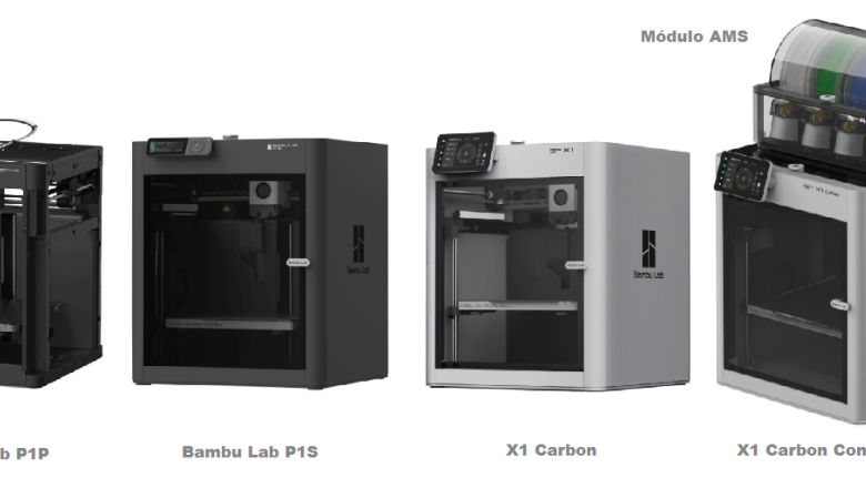 4 modelos de impresoras bambu lab