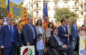 ep andoni ortuzar y joseba aurrekoetxea en los actos de la diada de 2018