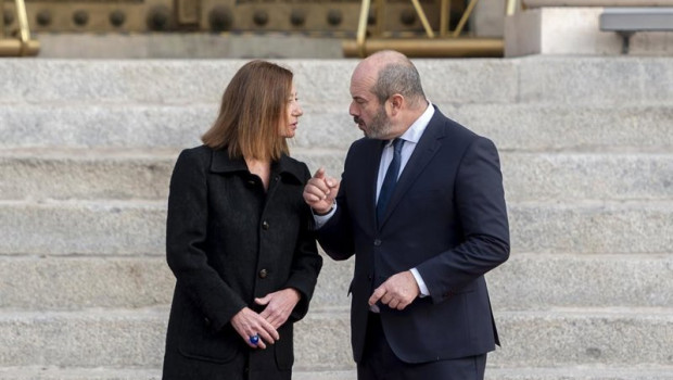 ep archivo   la presidenta del congreso francina armengol y el presidente del senado pedro rollan