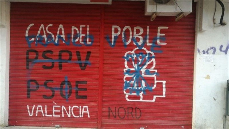 ep ataque a la sede del pspv de valncia nord