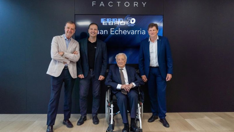 ep ebro recibe a juan echevarria presidente de nissan motor iberica entre 1982 y 2000