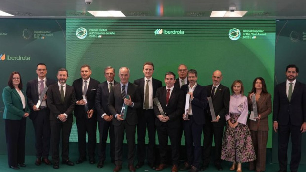 ep el ceo del grupo iberdrola pedro azagra en una foto de familia durante la entrega de los premios