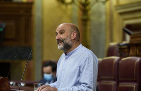 ep el diputado de union do povo galego nestor rego interviene en una sesion plenaria en el congreso