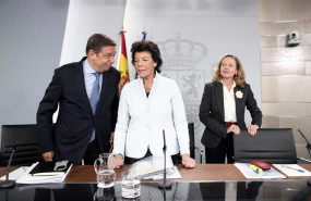 ep el ministro de agricultura pesca y alimentacion en funciones luis planas la ministra portavoz en