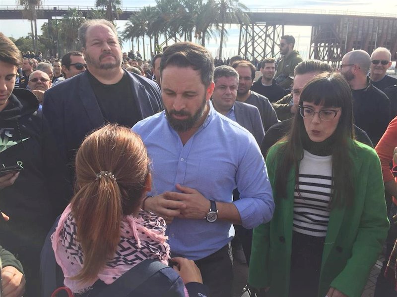ep el presidente de vox santiago abascal este martes en almeria