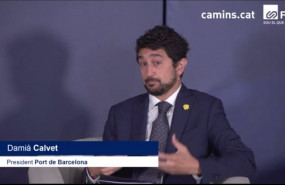 ep el presidente del puerto de barcelona dami calvet en una sesion telematica