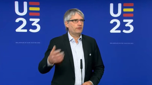 ep el secretario de estado de energia de alemania sven giegold atiende a los medios de comunicacion