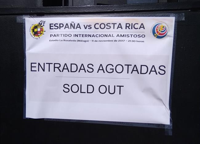Entradas agotadas para el España-Costa Rica en La Rosaleda de Málaga | MÁLAGA CF ep entradas agotadasespana-costa ricala rosaledamalaga