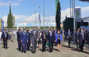 ep felipe vi en su recorrido por expoliva
