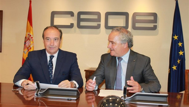 ep firma de la alianza ceo por la diversidad entre el secretario general de ceoe izquierda y el