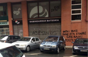 ep imagen del batzoki de san inazio atacado con pintadas