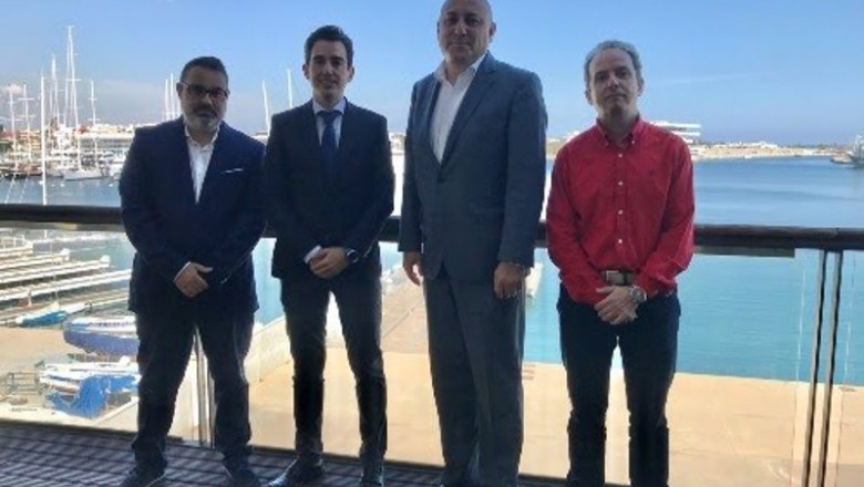 (Izq. A Dcha.): Juan Antonio Gil (Área De Innovación Telefónica Tech), José Frasquet (Director De Estrategia De La Marina), José Luis Domínguez (Director De Ventas De Ciberseguridad De Telefónica Tech) Y David Prieto (Director Centro Ciberseguridad) | TELEFÓNICA ep izq a dcha juan antonio gil area de innovacion telefonica tech jose frasquet director de