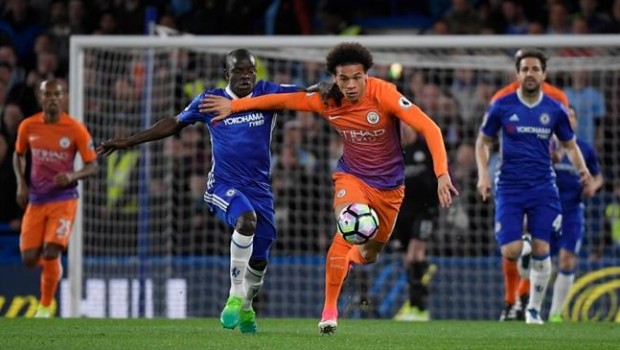 ep kante chelsea y sane manchester city