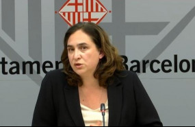 ep la alcaldesa de barcelona ada colau en rueda de prensa telematica