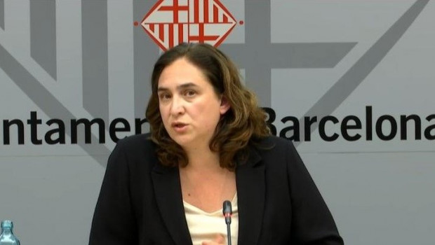 ep la alcaldesa de barcelona ada colau en rueda de prensa telematica