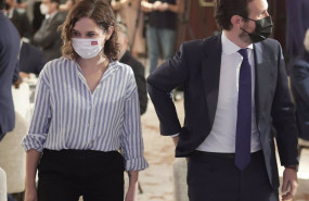 ep la presidenta de la comunidad de madrid isabel diaz ayuso y el presidente del partido popular
