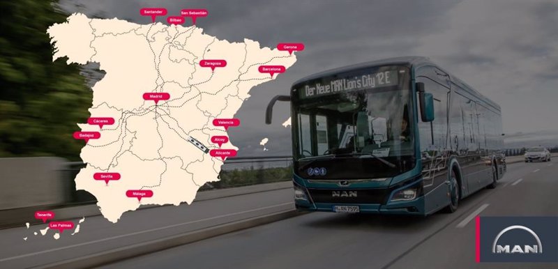 MAN prueba en España su tecnología para autobuses eléctricos. | MAN ep man prueba en espana su tecnologia para autobuses electricos