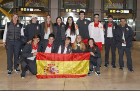 ep parte de la delegacion espanola que compertira en los juegos olimpicos de invierno de la juventud