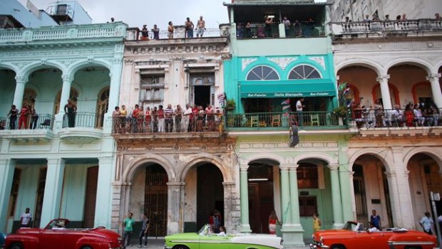 ep people stand on balconies prior tofashion show displaying creations by german