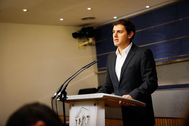 El presidente de Ciudadanos, Albert Rivera, en un congreso | CIUDADANOS ep presidenteciudadanos albert rivera encongreso