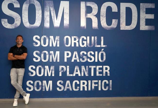 Raúl Tamudo, en las instalaciones del RCD Espanyol | @RCDESPANYOL ep raul tamudo eninstalacionesrcd espanyol