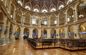 ep vista general del palacio de la bolsa a 3 de mayo de 2022 en madrid espana