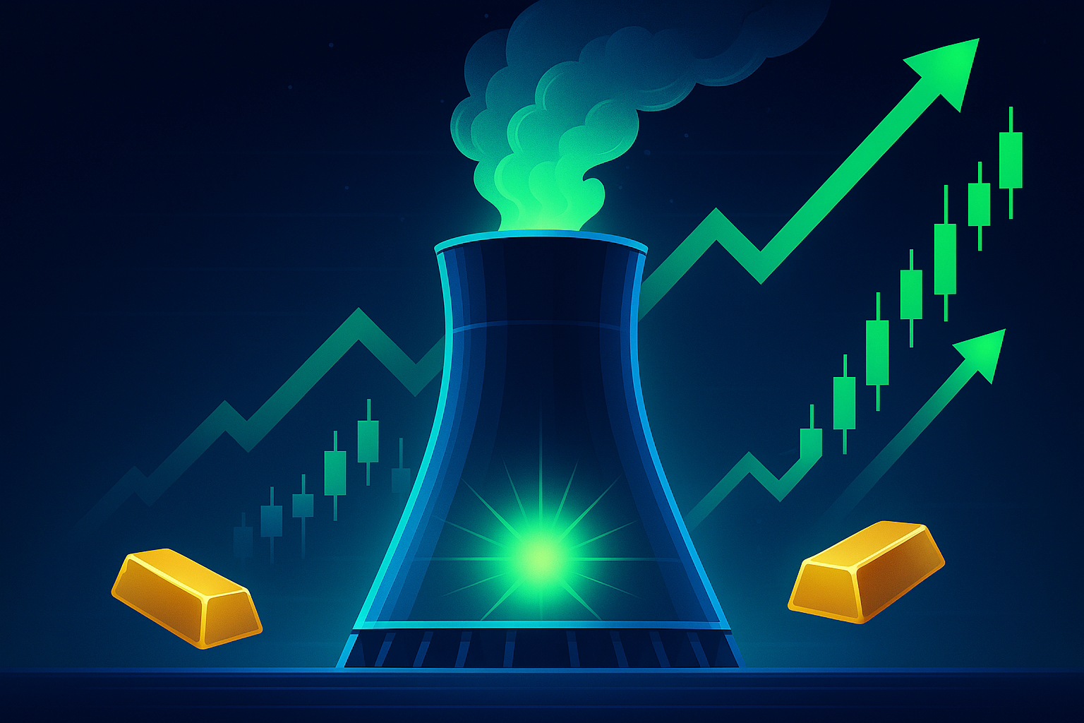 La energía nuclear arrasa en bolsa: guía para aprovechar una oportunidad histórica