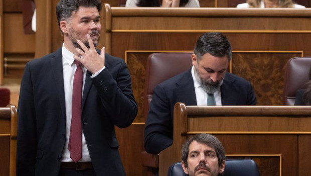 ep archivo   el portavoz de erc en el congreso gabriel rufian y el ministro de cultura ernest