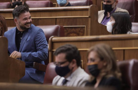 ep archivo   el portavoz de esquerra republicana en el congreso gabriel rufian en una sesion de