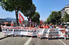 ep archivo   manifestacion del sector contact center en vigo