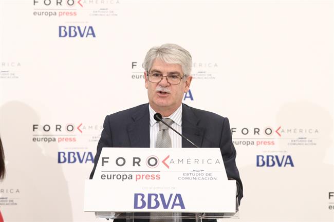 Desayuno de Alfonso Dastis en el Foro América | EUROPA PRESS ep desayunoalfonso dastisforo america