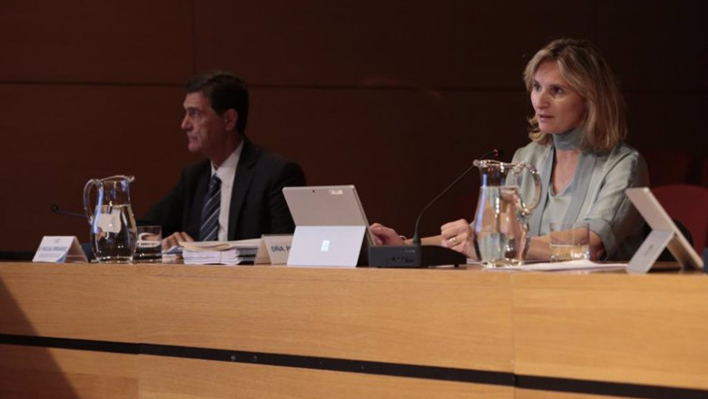 ep el ceo de canal de isabel ii pascual fernandez y la presidenta y consejera de medio ambiente