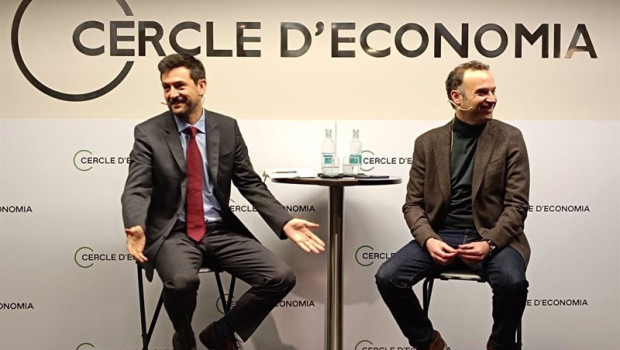ep el director de economia espanola de caixabank research oriol aspachs y el director del cidob pol