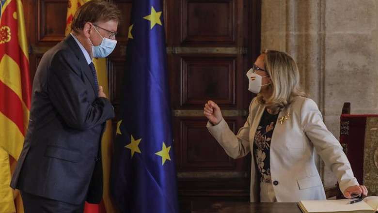 ep el presidente de la generalitat ximo puig y la vicepresidenta primera del gobierno y ministra de