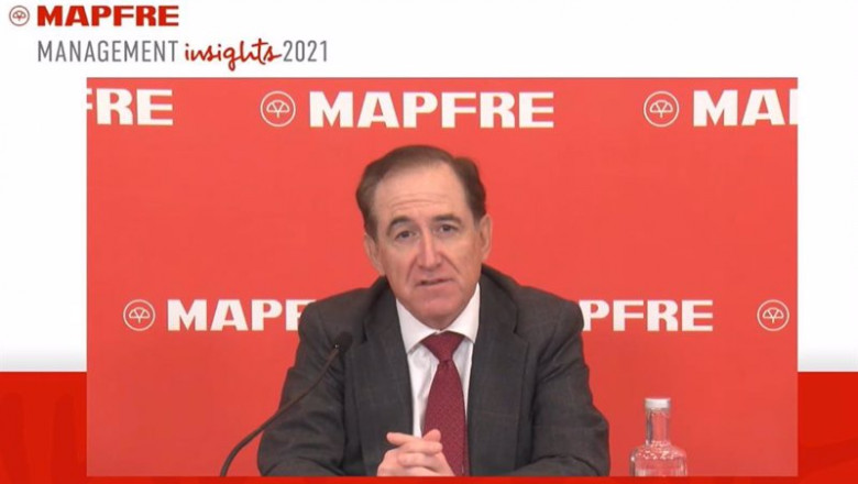 El presidente de Mapfre, Antonio Huertas, en el encuentro con analistas e inversores celebrado el 16 de marzo de 2021. | EUROPA PRESS ep el presidente de mapfre antonio huertas en el encuentro con analistas e inversores celebrado el