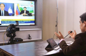 ep el presidente de venezuela nicolas maduro durante una entrevista en telesur