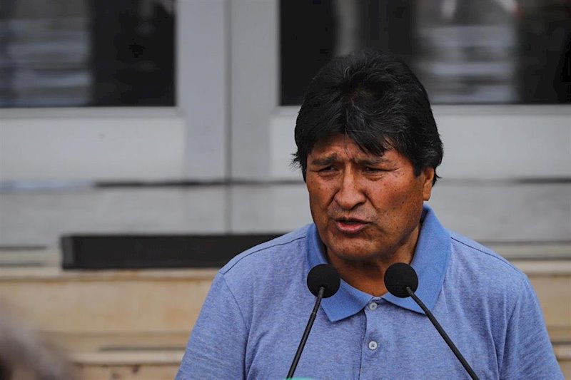 ep evo morales a su llegada a mexico