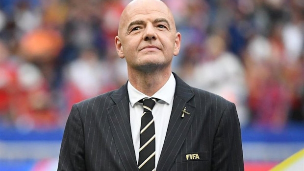 ep filed - 07 july 2019 france decines-charpieu fifa president gianni infantino attends the fifa