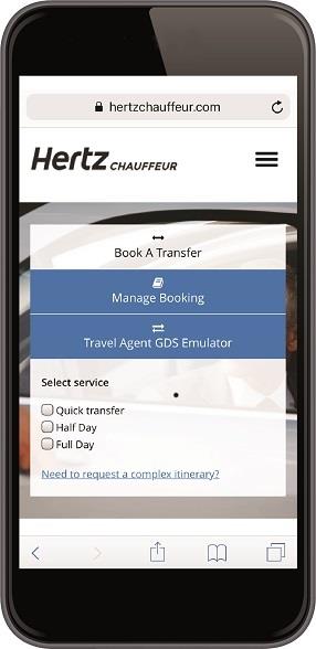 Imagen de la web Hertz Chauffeur | HERTZ ep imagenla web hertz chauffeur