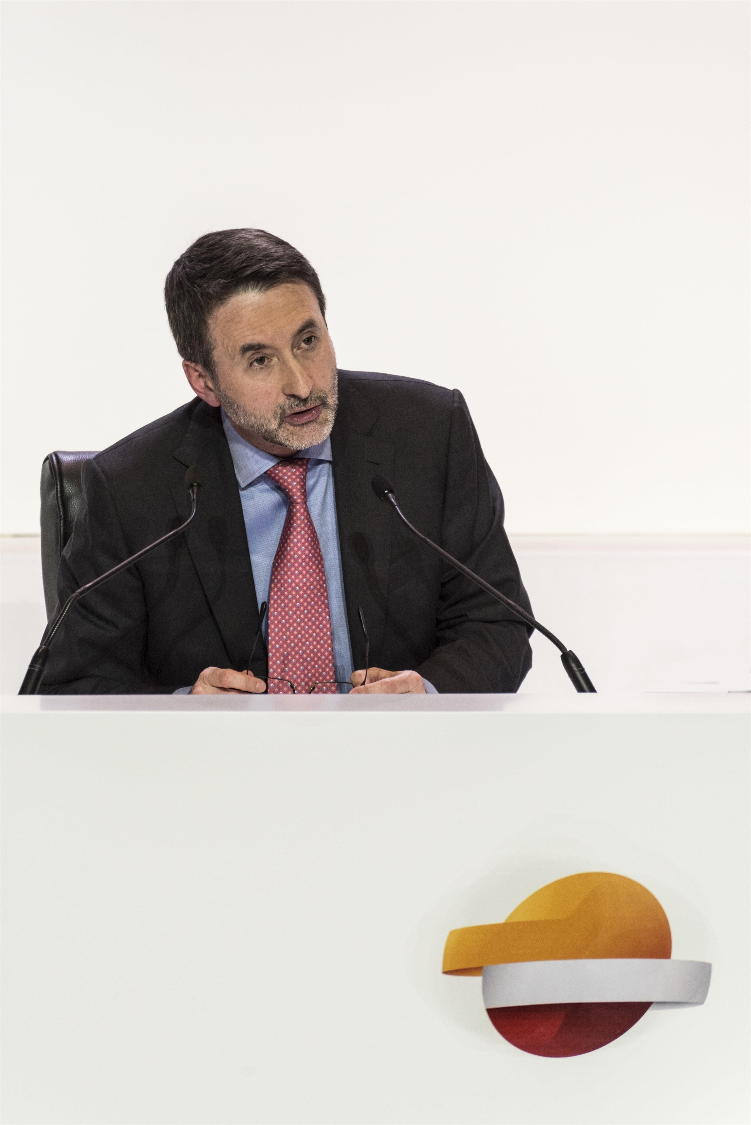 Josu Jon Imaz en la junta general de accionistas de Repsol en 2017 | REPSOL ep josu jon imazla junta generalaccionistasrespsol2017