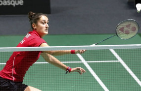 ep la jugadora de badminton espanola clara azurmendi