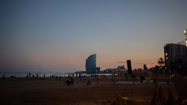 ep la playa de barcelona en barcelona catalunya espana a 16 de noviembre de 2020