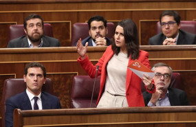 ep la portavoz parlamentaria de ciudadanos ines arrimadas durante la sesion de control al gobierno