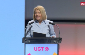 ep la secretaria de politicas sociales empleo y seguridad social de ugt mari carmen barrera durante