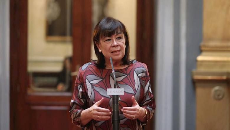 La vicepresidenta primera de la Mesa del Senado, Cristina Narbona, en rueda de prensa tras la reunión de la Mesa del Senado, en Madrid (España), a 16 de enero de 2020. | Marta Fernández Jara - Europa Press - Archivo ep la vicepresidenta primera de la mesa del senado cristina narbona en rueda de prensa tras la